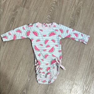 Ruffle Butts Pink Watermelon Swimsuit
